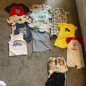 Toddler Boy Summer Lot 14 Pieces Size 24 Months